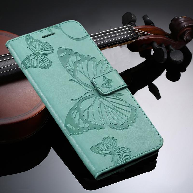 Kožené flip pouzdro pro Samsung Galaxy A12 A32 A42 A52 A72 A21S A51 A71 A01 A11 A31 A41 A70 A50 A30 S20 FE S21 Plus Ultra Motýlek Peněženka