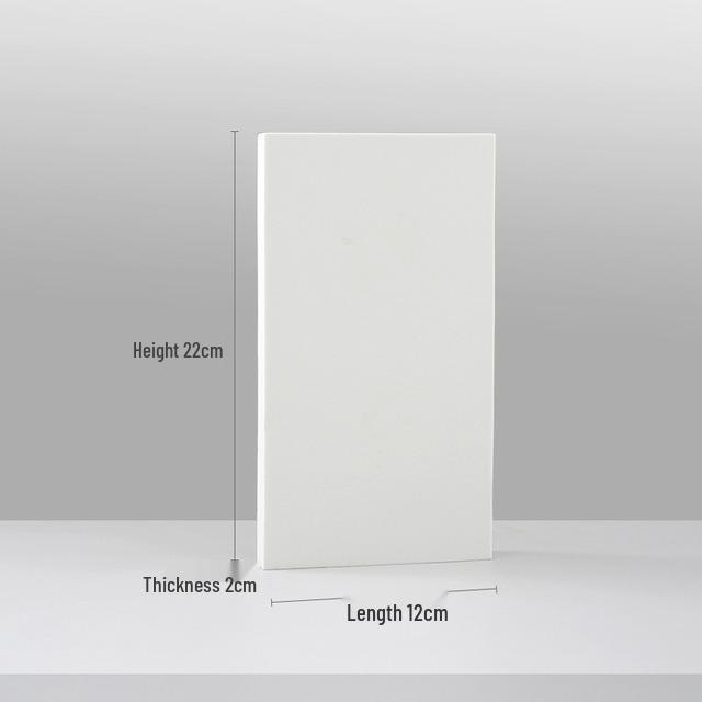 White Foam Geometric Cube Photo Props with Background Board and Small Ornaments