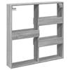 Wall Cabinet Gray Sonoma 80 x 15 x 80 cm Particleboard
