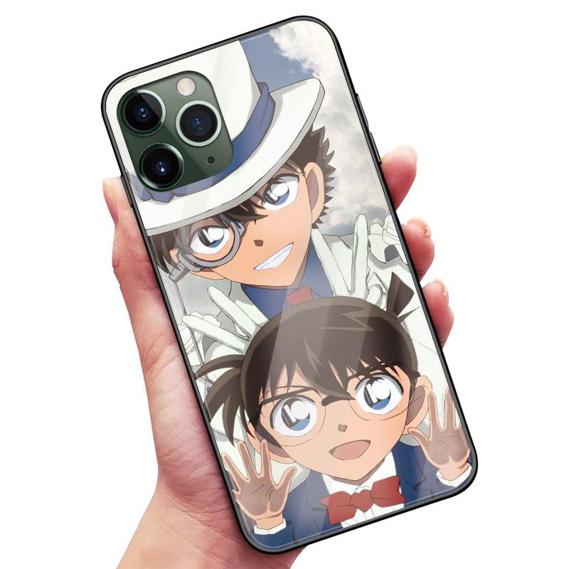 

Мягкий силиконовый стеклянный чехол для телефона Detective Conan Jimmy Kudo Anime для iPhone SE 6 6s 7 8 Plus X XR XS 11 12 13 mini Pro Max iPhone 13Pro Max&Soft Silicone Case