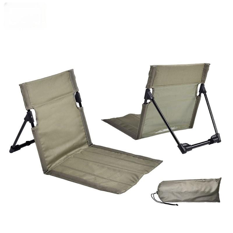 Sedia da campeggio pieghevole per esterni, da giardino, parco, sedia singola, con schienale, cuscino, da picnic, da campeggio, sedia pieghevole, sedie da spiaggia