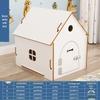Four-Season Wooden Pet House: Indoor Cat Bed & Small Dog Kennel with Door