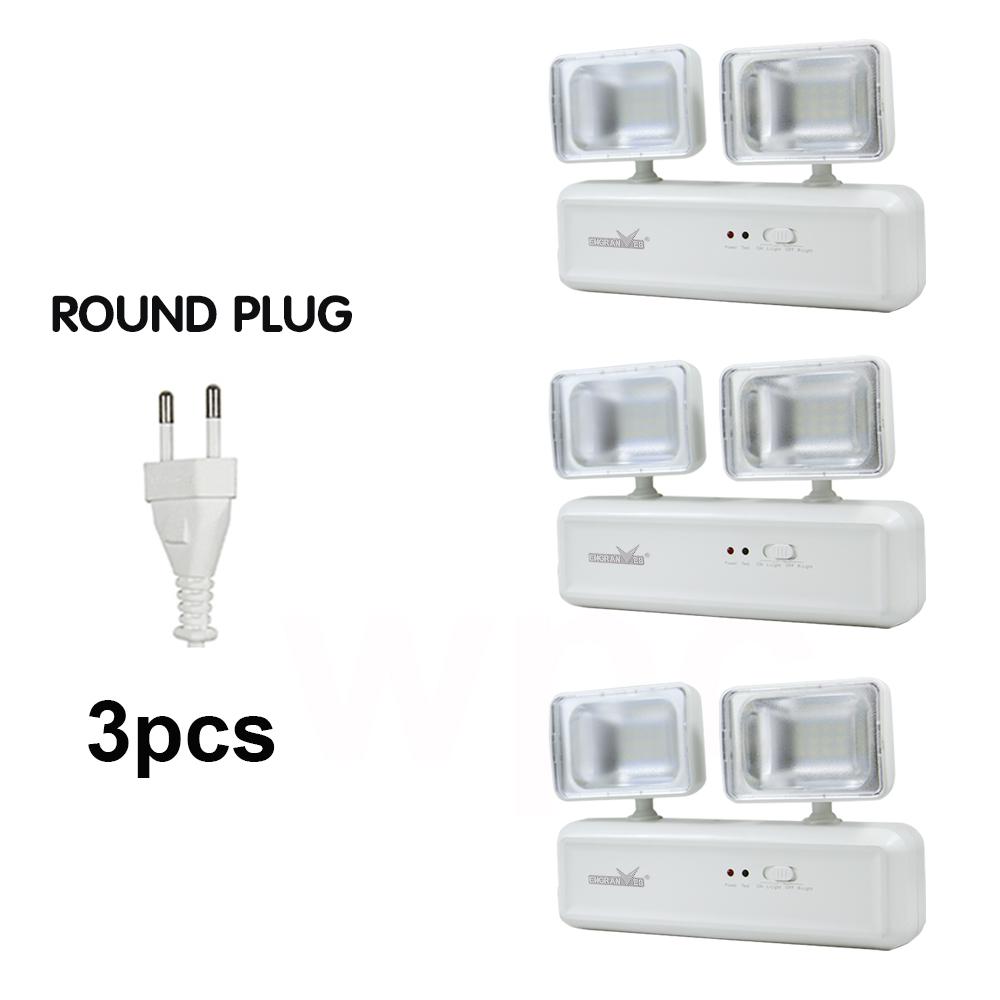 Emergency Exit Light LED Emergency Lamps Dual Heads Battery Backup Fire Fighting  Light for Commercial Building School Hospital