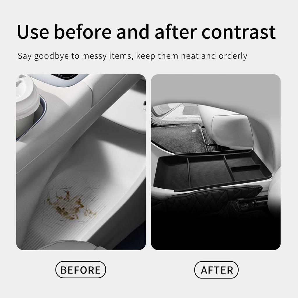 For Geely EX2 2025 2026 Central Lower Layer Console Storage Box Organizer Tray Car Interior Accessories Tidying