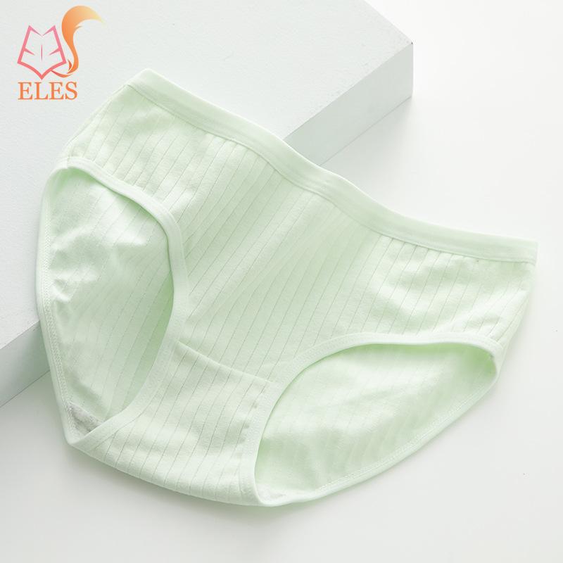 Dámské spodní prádlo Bavlna Krásné kalhotky se středním pasem Mladá dívka Antibakteriální kalhotky Jednobarevné Dospívající intimní prádlo