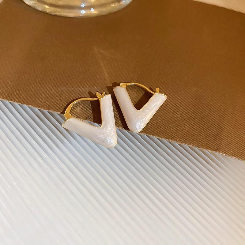 Love Geometric Earrings, Simple Flower Earrings, Fashionable Temperament Earrings, High-end Sense Earrings, Gifts