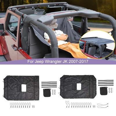 Kargo Örgü Çatı Yatma Dinlenme Net Yalıtım Ağı Jeep Wrangler JK 2007-2017 için Araba Dış Aksesuarları