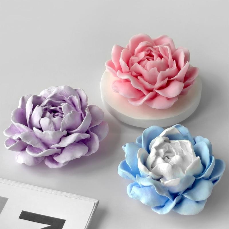 Flower Silicone Candle Molds for Making Candle Soap Epoxy Resin Multipurpose Silicone Mould for Gypsum Decoration