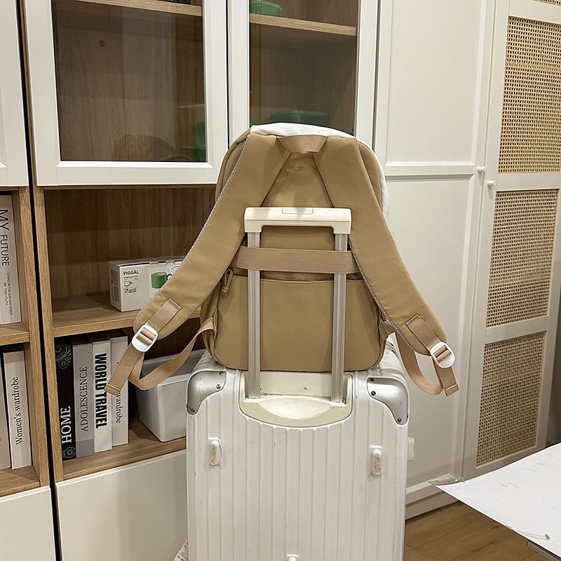 Letter Printed Backpack Women's Lightweight Schoolbag for Primary School Students Large Capacity Campus Backpack