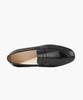 Firenze Atelier Flat Design Slim U-Tip Line Glossy Cowhide Penny Loafers 7100-B [Black Box]