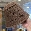 Summer Bucket Fisherman Hat Women Hollow Out Sun Cap Outdoor Casual Versatile Panama Hats Crochet Foldable Beach Caps