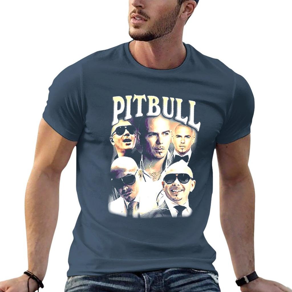 Pitbull MrWorldwide Vintage TShirt Running PerforUnisexce Short Sleeve Tee