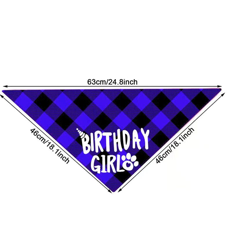 Print Patterns Large Size Polyester Dog Bandana Hat Triangle Towel Bow Tie Winter Party Pet Apparel Accessories