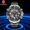 New LIGE FOXBOX Luxury Fashion Man Watch Casual Digital Dual Display Watches for Men Waterproof Luminous Stainless Wristwatches