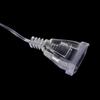 3M Eu Plug Extender Transparent Wire For Christmas Led String Light Garden Decor