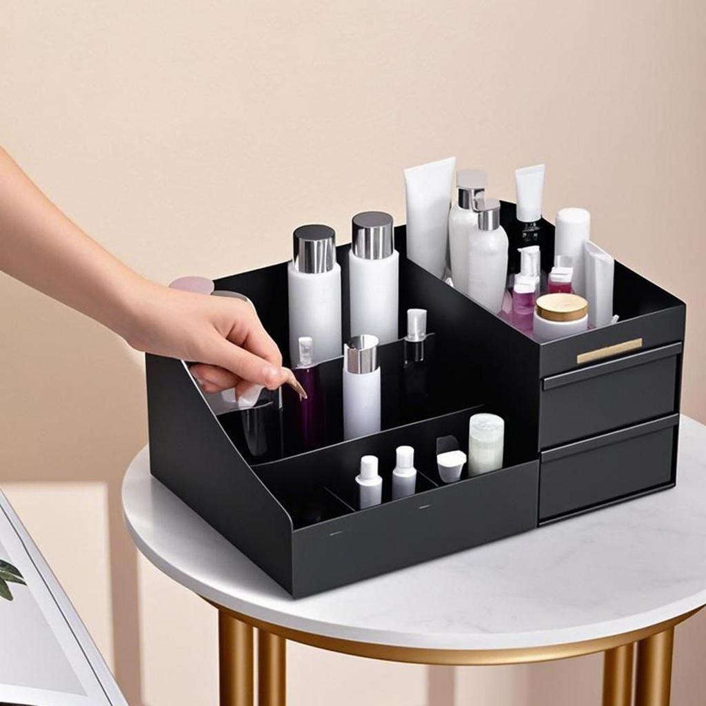 Makeup Organizer For Vanity Desktop Cosmetic Holder Makeup Organizer Countertop For Perfume Bedroom Desk Bathroom Countertop