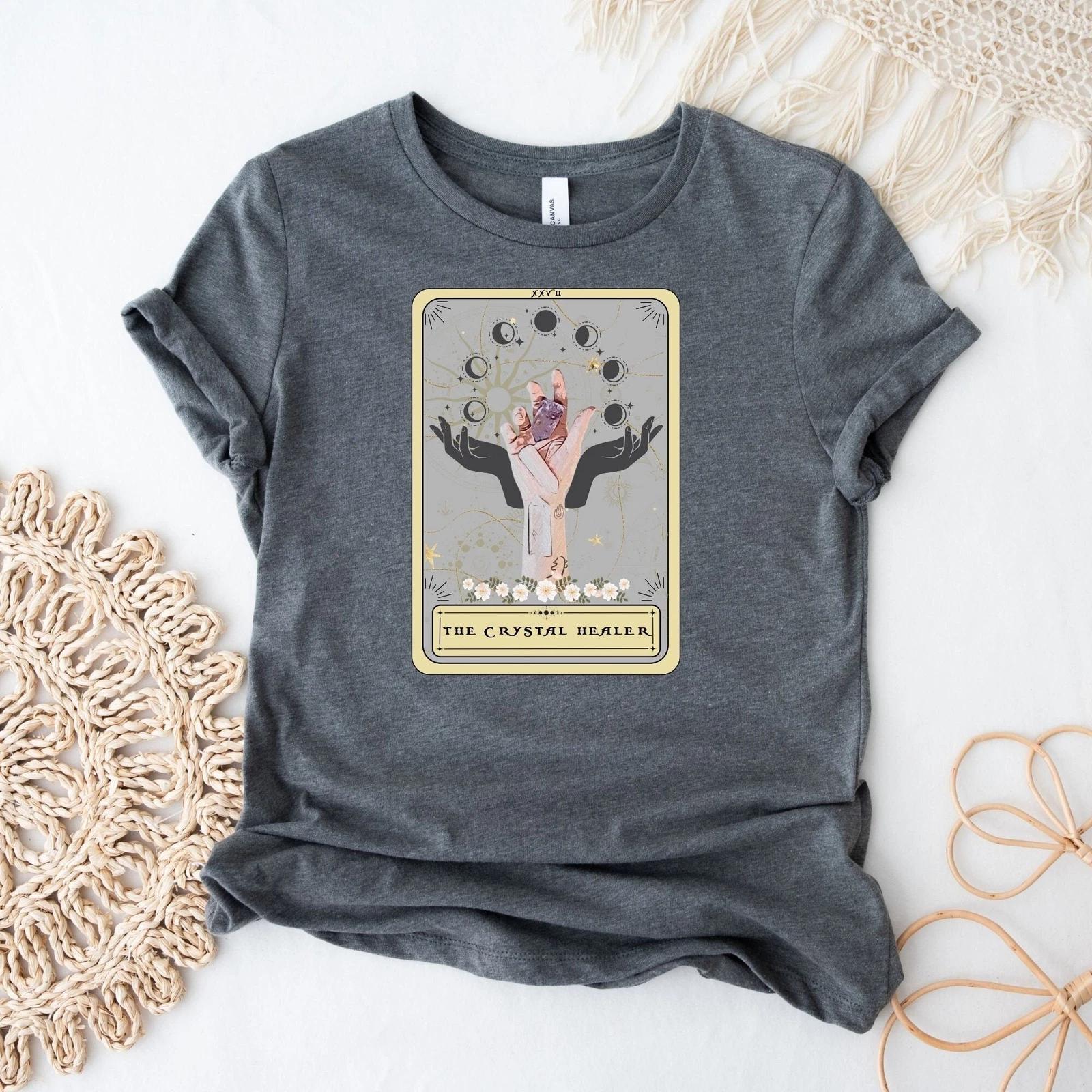 The Crystal Healer Tarot Shirt L