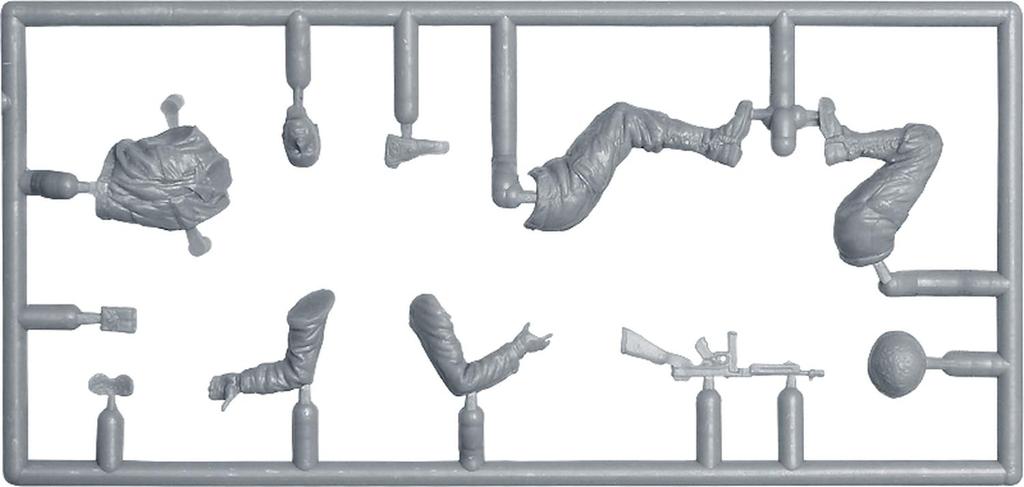 Miniart WLA Motorcycle and American Soldier Rest and Combat Plastic Model MA53068 1/35 (Person)