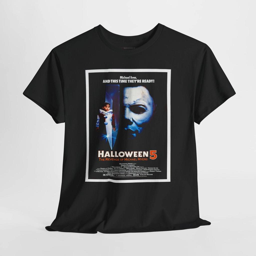 Halloween 5 1989 Retro Movie Poster Horror Unisex Graphic T-Shirt