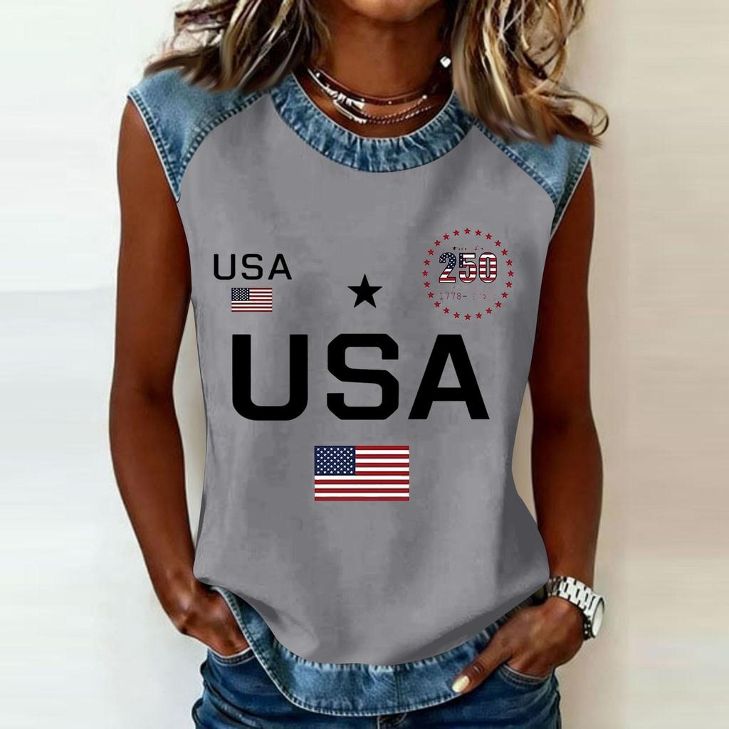 Camiseta informal de manga larga para mujer con cuello redondo y estampado