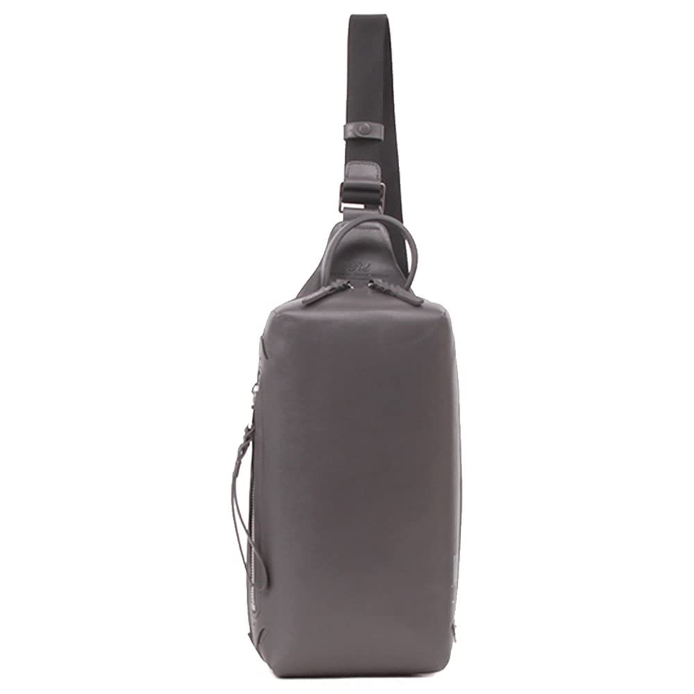

P.I.D. Smooth Leather One-Shoulder Bag, PAV104, Gray