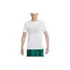 T Shirts Men's White Crew Neck Moderate Straight Fit FV8433-100