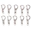 10Pcs/Lot Polished Clasp Ring Keyrings Keychain Key Chains Diy Jewelry Making