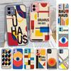 B-Bauhaus Fashion Retro Art For IPhone 16 15 14 13 12 11 Pro Max X XS MAX Plus Translucent Black Phone Cover