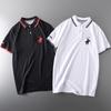 Export Tail Single Cut Label Summer American Pure Cotton Embroidery Short Sleeve T-Shirt Men's Polo Shirt Original Single Menswear T-shirt Tops