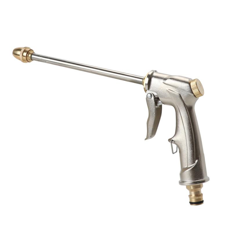 High Pressure Water Spray Gun Metal Nozzle Garden Hose Pipe Lawn Car Power Wash