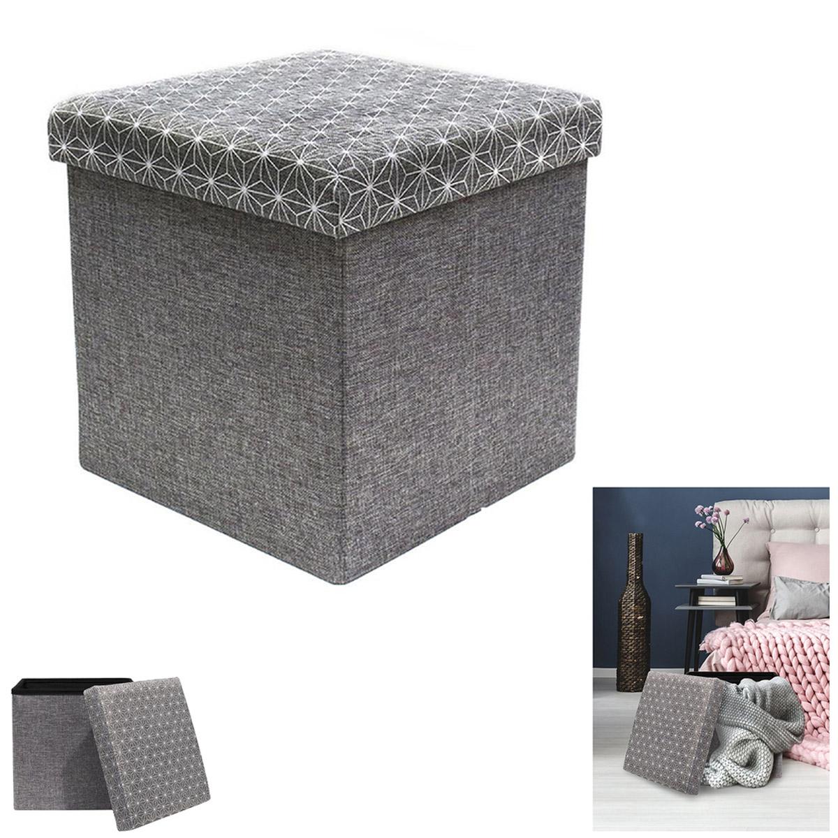 

Les Trésors De Lily [R2386] - Пуф для хранения Boho серо-белый - 38x38x38 см серый