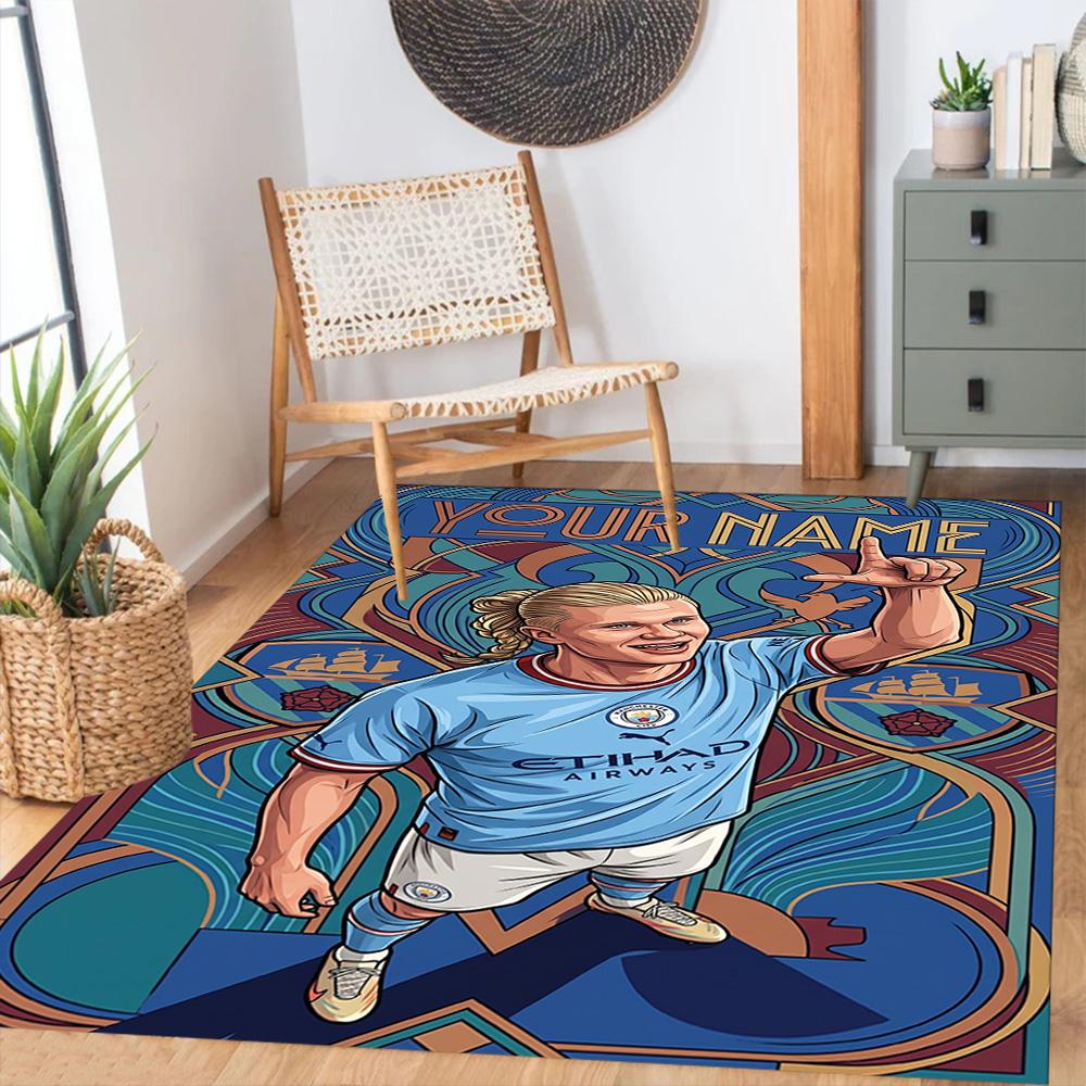 Haaland Customize Your Name Floor Rug Office Rug Perfect For Dining Room Entryway Playrooms Hallway Antislip Carpet Decorate Offices