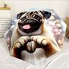 Pug Dreams Under Stars 8-Frame for Travel, camping, Casual Lightweight Portable Umbrella, Essential for every family Holidays Birthday Gift