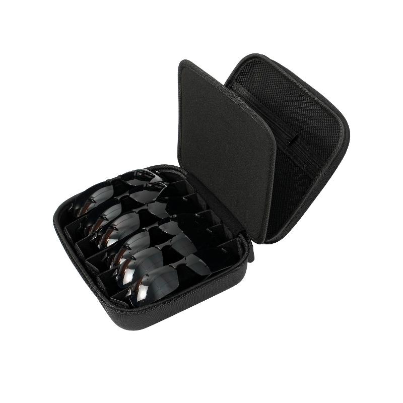 4/6/7/8 Fächer Reise-Sonnenbrillen-Organizer Aufbewahrungstasche Für Sonnenbrillen Herren Damen, Trendiger Sonnenbrillen-Aufbewahrungs-Halter (Nur Tasche)
