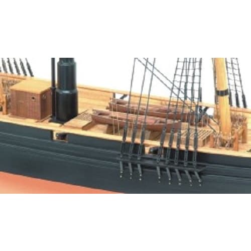 Woody Joe 1/75 Kanrin Maru (No Sails) Wooden Sailing Ship Model Assembly Kit