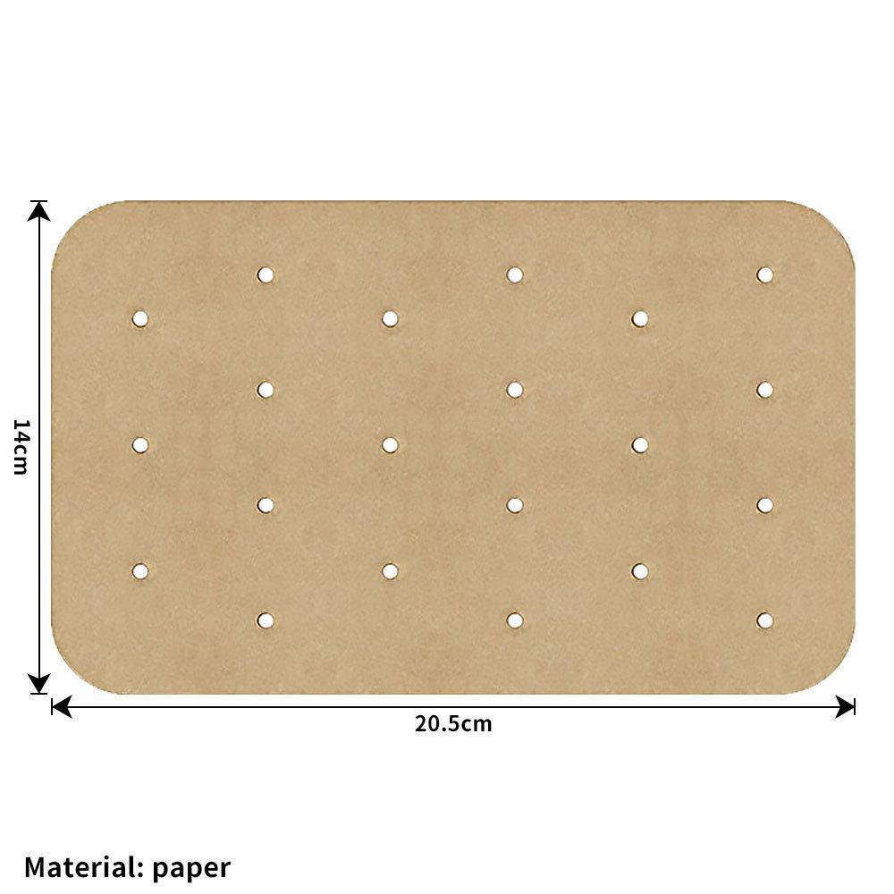 

Прямоугольные силиконовые масляные антипригарные вкладыши для фритюрницы Ninja (14x20,5см) для выпечки в двойной кастрюле и приготовления на пару 100 sheets естественный