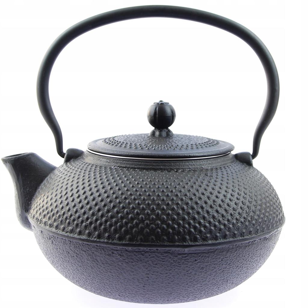 1.5L CAST IRON KETTLE 4x CUPS WARMER + TEA INFuser