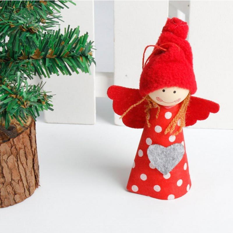 

Рождественская тканевая кукла, кулон, мини-декор для рождественской елки, Ангел, Санта-Снеговик, Рождественская кукла, украшение, Рождественское украшение для дома