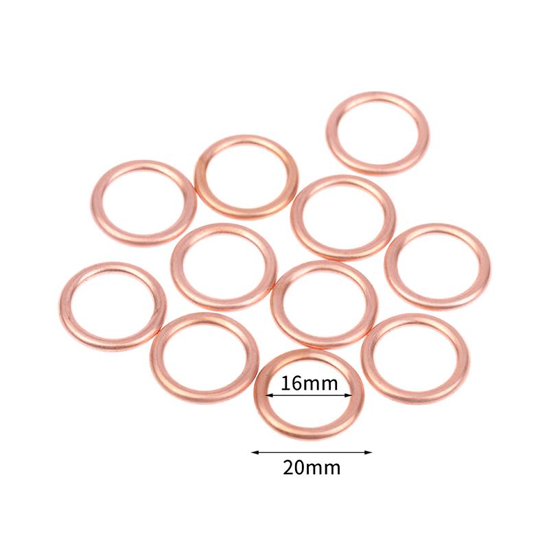 

Car Oil Pan Drain Gasket Drainage Bolt Pad Aluminum/ Copper Oil Drain Plug Gasket Replaceable Accessories