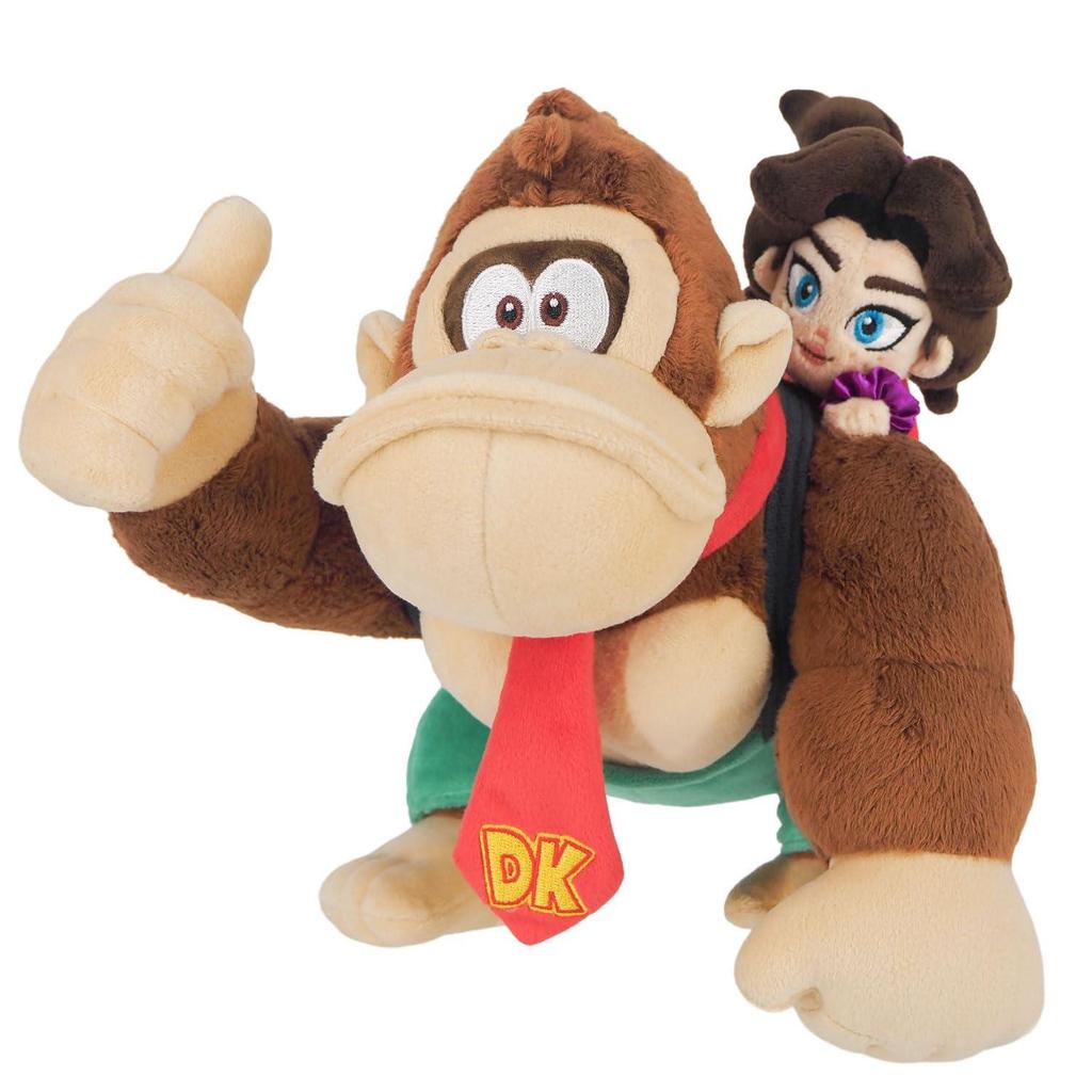 Sanei Boeki Super Mario Donkey Kong Bananza Donkey Kong & Pauline W24.5 X D22.5 X H23cm Stuffed Toy DB01