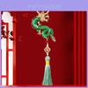 Exquisite Chinese Dragon Tassel Metal Keychain Charming Accessory For Gifts And Collectors
