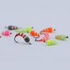 5 Stück #6 #8 #10 #12 Eisangeln Epoxidnymphe Messingperlenkopf Schnell sinkend Scud Bug Wurm Fliege für Forellen Panfish Angelköder