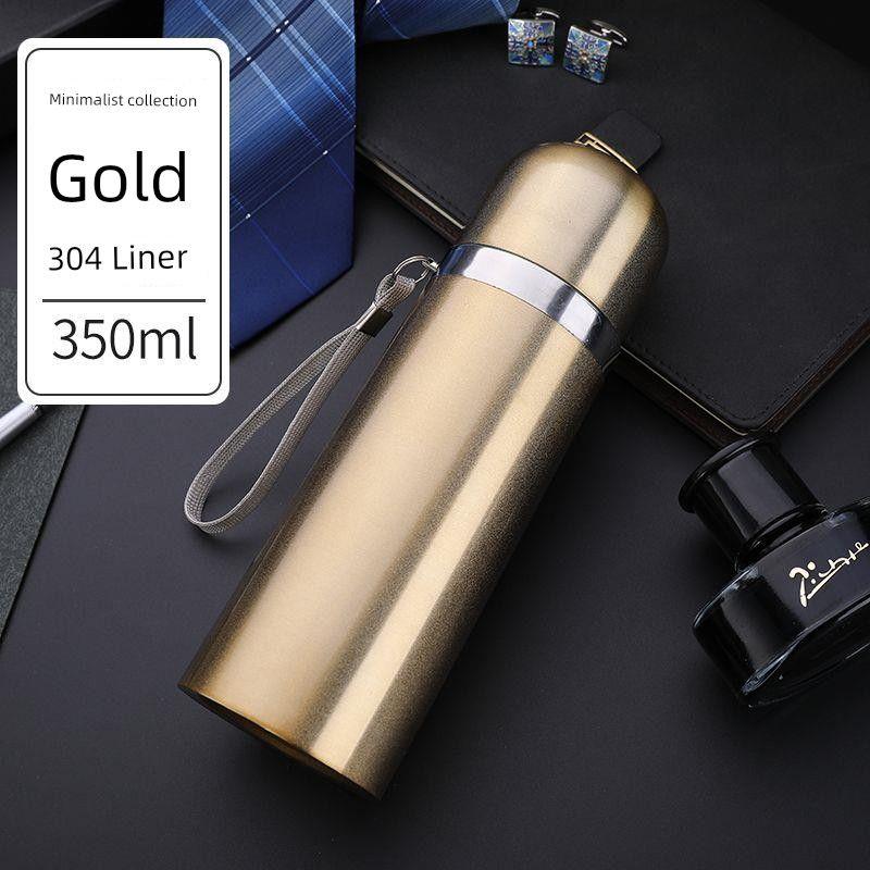 Factory Direct Sale of All Stainless Steel Thermos Cups, 304 Stainless Steel Large Capacity Thermos Cup, Outdoor Portable Travel Bullet-Style Thermos