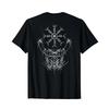 Nordic Viking Rune Aegishjalmur The Helm Of Awe On Back T Shirt Vintage Soft Slightly Fashion Designer Clothes Stylish