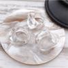 Spring Summer Transparent Acrylic Resin Ring for Women Clear Large Square Ring Wedding Bands Bulk Y2k Rings Gifts Girl