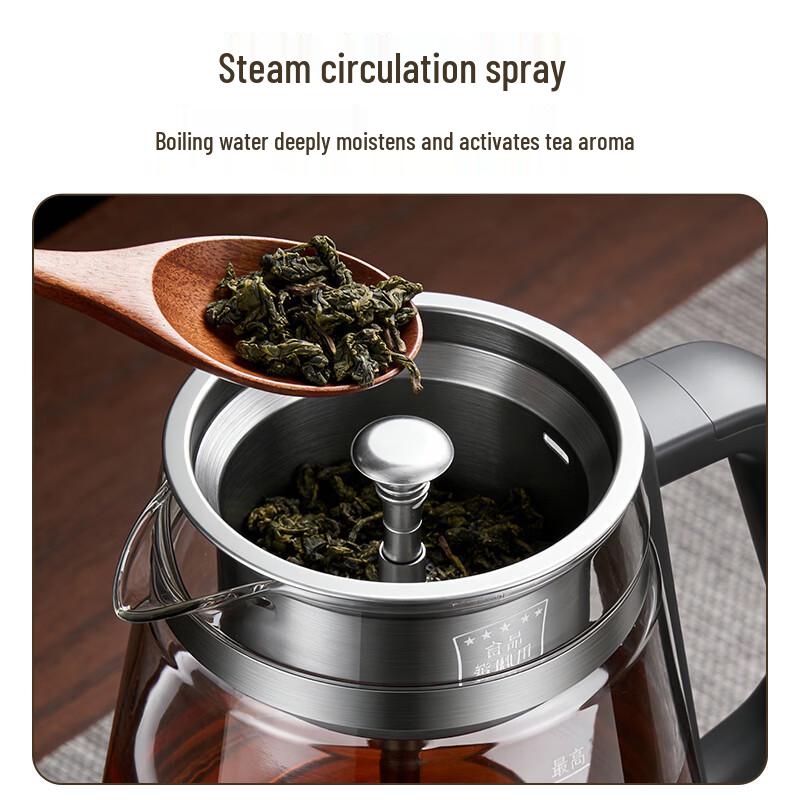 Chigo 1L Electric Glass Tea & Health Pot CN Plug (adapter Included)