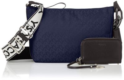 Pečių monograma x Perdirbta kvadratinė pečių tamsiai mėlyna [Isaac] rankinė, oda, rankinė, Moteriška, (66)