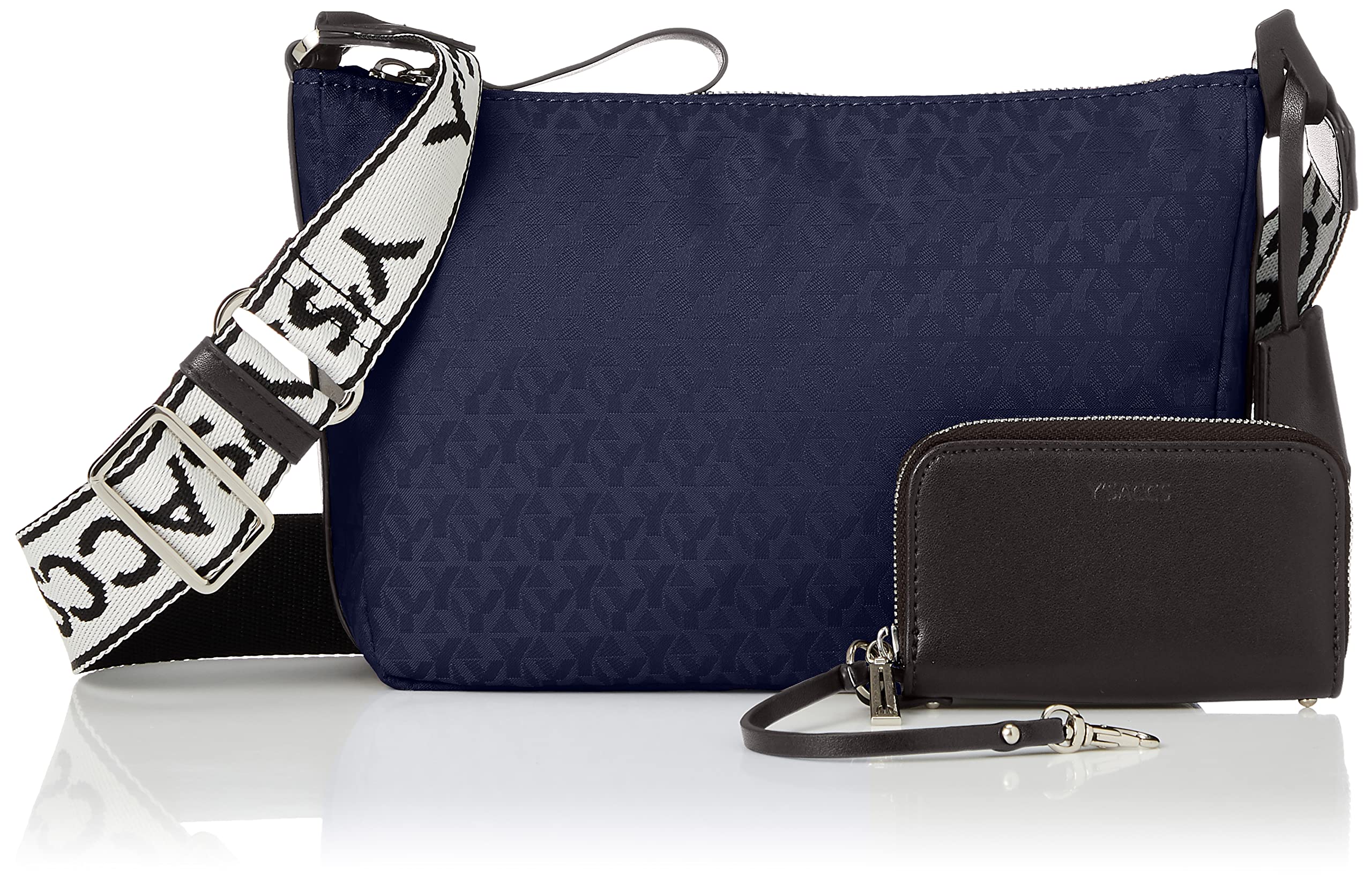 

Сумка на плечо Monogram x Recycled Square shoulder Navy [Isaac], кожа, сумка, Женская, (66)