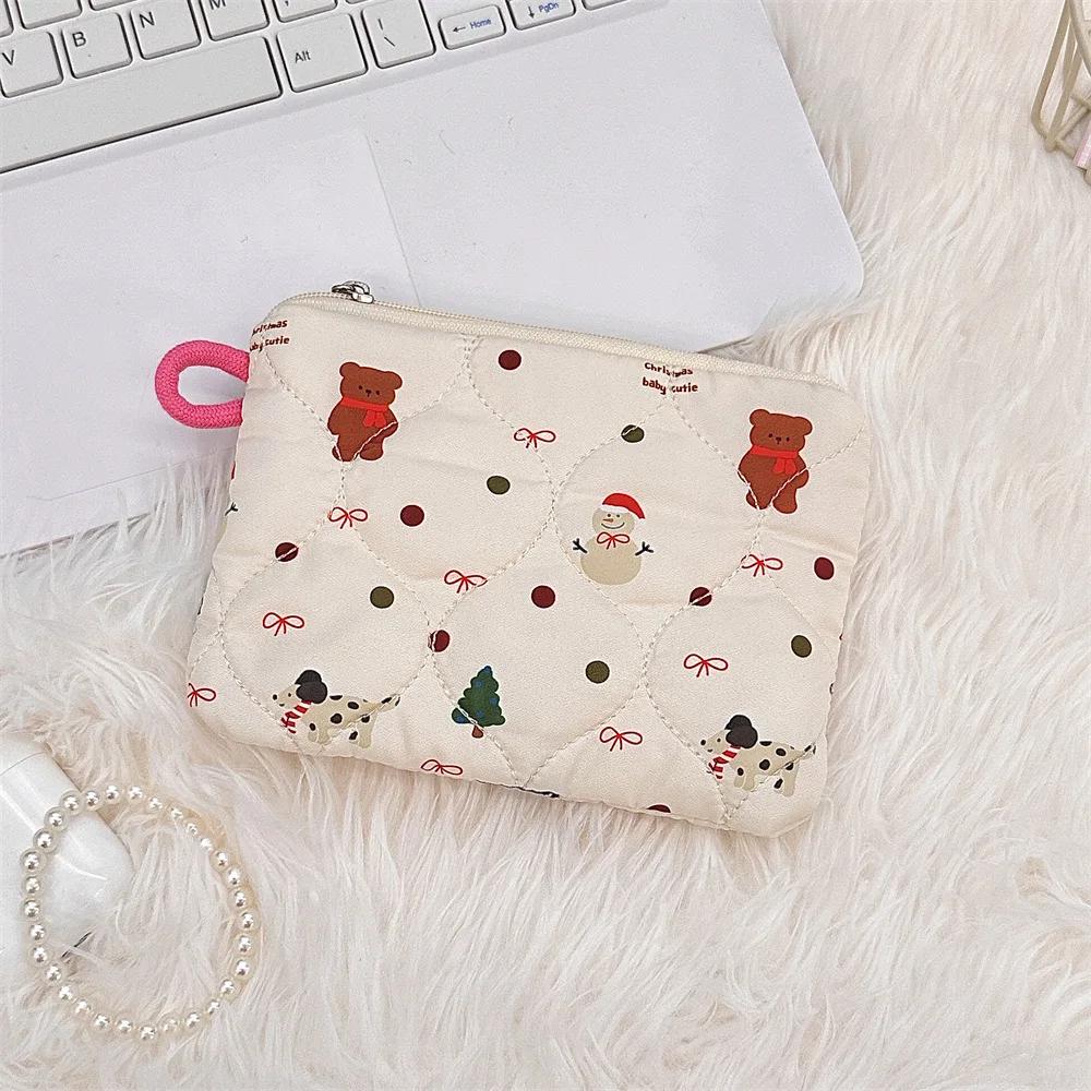 Cute Cartoon Small Coin Purses Women Mini Makeup Handbags Wallet Pouch Bag Earphone Card Storage Bag
