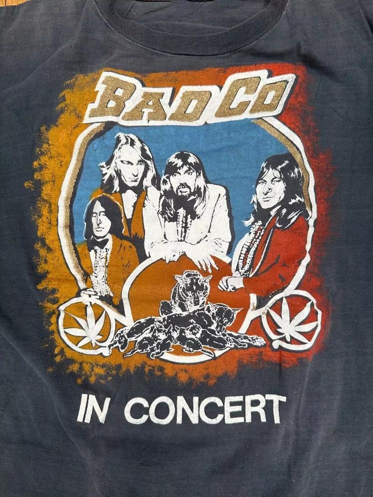 

Bad Company band In Concert Tour Black Unisex Cotton T-Shirt S-5Xl PP352 Unisex T-Shirt XL